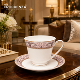 The Crockenza Imperial Blossom Fine Bone China Tea Cup & Saucer Set