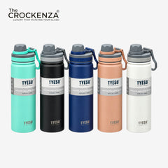 TYESO 750ml Vacuum Insulated Water Bottle with Carry Handle