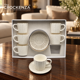 Imported Ceramic Cup & Saucer Set – Elegant Matte Finish
