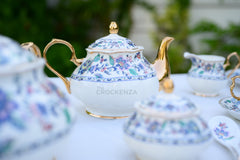 Premium Evergreen Royal Albert inspired 75 Pcs Dinner Set - Serves 8 Persons