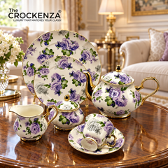 Royal Elegance - Imported Royal Albert inspired 24-piece Luxury Tea Set