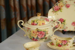 Imported Premium 75 Pcs Dinner Set for 8-persons Serving - Inspired by Royal Albert England