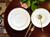 Luxury Johnson Bros Inspired 18-Piece Plate Set (White Collection) – Ideal for 6-Person Table Setting