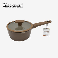 Baroly Luxury Non-Stick Sauce Pan with Glass Lid – 18CM | Induction Compatible