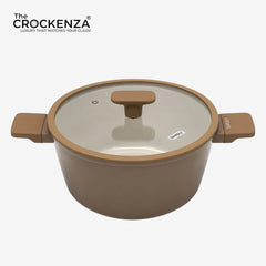 Luxury Baroly Non-Stick Casserole with Glass Lid | Induction Compatible | 26CM & 28CM