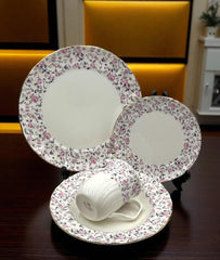 Royal Elegance Floral Plate Set – Inspired by Royal Albert 24 (Pcs)