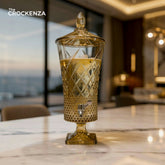 Luxury Crystal Glass Beverage Dispenser with Tap – Premium Drink Dispenser 4.5 Ltr