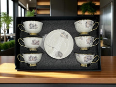 Imperial Elegance Cup & Saucer Set 12 (Pcs)