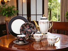 Imported Luxury Johnson Brothers–Inspired Fine Dining Set 24-Piece