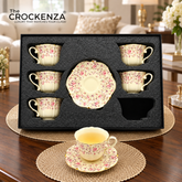 Luxury 12 Pcs Floral Cup & Saucer Set