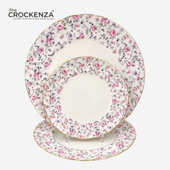 Royal Elegance Floral Plate Set – Inspired by Royal Albert 18 (Pcs)