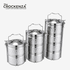 Premium Stainless Steel Multi-Tier Lunch Box / Tiffin Carrier – 2, 3 & 4 Layer