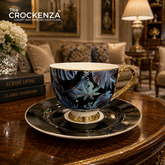 Johnson Bros Inspired 12-Piece Floral Cups & Saucers Set –Elegant for Home, Guests & Gifting