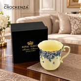 Royal Albert-Inspired Luxury Blue Floral Mug – Single Piece