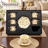 Luxury 12 Pcs Floral Cup & Saucer Set