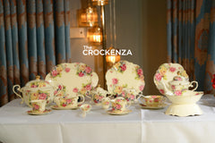 Imported Premium 75 Pcs Dinner Set for 8-persons Serving - Inspired by Royal Albert England