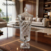 Luxury Crystal Glass Beverage Dispenser with Tap – Premium Drink Dispenser 4.5 Ltr