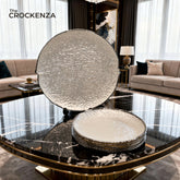 Luxury 7 Pcs Glass Cake Set – Premium Cake Serving Plate Set