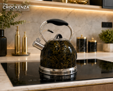 Luxury HausRoland 3L Stainless Steel Whistling Tea Kettle | Wood-Grain Handle
