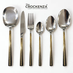 AYD 52-Piece Luxury Stainless Steel Cutlery Set – Gold & Silver