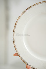 Johnson Bros Inspired Royal Floral Bone China Luxury Dinner Set | 65 & 89 Piece Gold-Gilded Collection