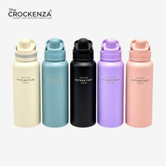 SITARAYURI 800ml Water Bottle with Carry Handle – Matte Finish