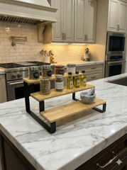 Versatile 3-tier Bamboo Multipurpose Platter - Best for Serving Salad & Savories