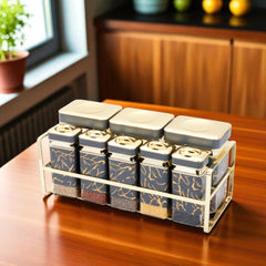 Luxury Canister Sets - Marble (08 Pcs)