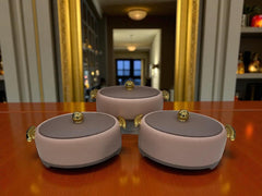 Premium Forever Gold Thermal Hot Pot Set (Coffee) – Perfect for Family & Friends Gatherings (Set of 3)