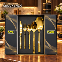 AYD 52-Piece Luxury Stainless Steel Cutlery Set – Gold