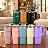 SITARAYURI 900ml Travel Tumbler with Handle & Flip-Top Lid