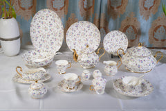 Imported Premium 75 Pcs Dinner Set for 8-persons Serving - Inspired by Royal Albert England