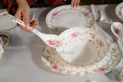 Imported Bone China Royal Albert style 75 Pcs Dinner Set - 8 Person Serving