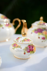 Vintage Royal Albert style 75 Pcs Dinner Set - 8 Person Serving