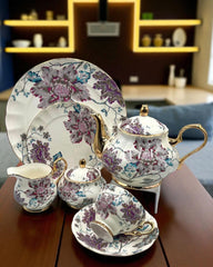 Royal Elegance Tea Set – Royal Albert Inspired- 24 (Pcs)