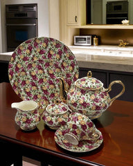 Royal Elegance Tea Set – Royal Albert Inspired- 24 (Pcs)