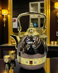 Shimizu Royal Heritage Luxury Thermos Kettles - Gold Trim & Crystal Detail