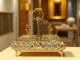 Luxury Gold 2-in-1 Partition Tray with Handle – Decorative Serving Masterpiece