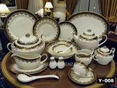 Luxury Yamasen Japan-Inspired Gold-plated Dining Set | Available in 8 and 12 Person Serving