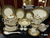 Yamasen Japan-inspired Royal Heritage 75/103 Pcs Luxury Dinnerware Set – Gold Edition