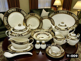 Yamasen Japan-Inspired Gold-plated Royal Dining Set | Available in 8 and 12 Person Serving