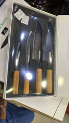 Zillinger Professional 4-Piece Japanese Knife Set – Precision, Elegance, & Durability