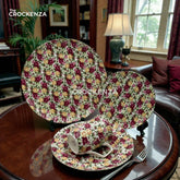 Royal Elegance Floral Plate Set – Inspired by Royal Albert England 18 & 24 Pcs