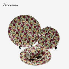 Royal Elegance Floral Plate Set – Inspired by Royal Albert England 18 & 24 Pcs