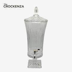 Luxury Crystal Glass Beverage Dispenser with Tap – Premium Drink Dispenser 4.5 Ltr (GD-08)