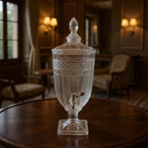 Luxury Crystal Glass Beverage Dispenser with Tap – Premium Drink Dispenser