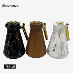 Luxury Imported Thermos Flask with Gold Handle – Premium Tea & Coffee Server