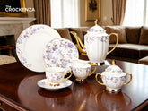 Imported Luxury Johnson Brothers–Inspired 24-Piece Fine Dining Tea Set