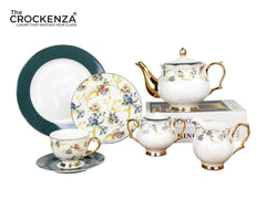 Imported Luxury Johnson Brothers–Inspired 24-Piece Fine Dining Tea Set