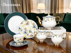 Imported Luxury Johnson Brothers–Inspired 24-Piece Fine Dining Tea Set